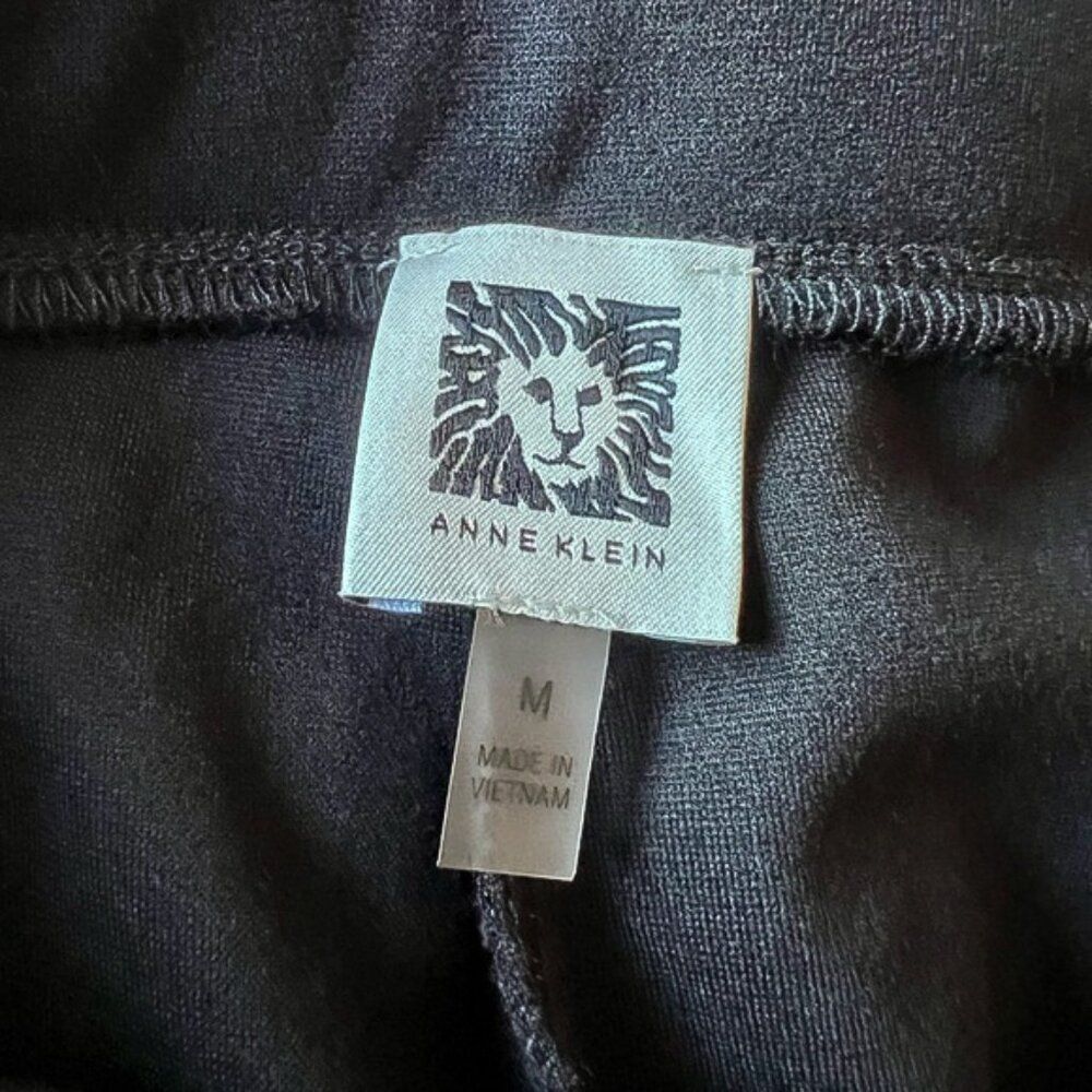 Anne Klein Wide Leg Black Dress Pants M - Picture 14 of 14